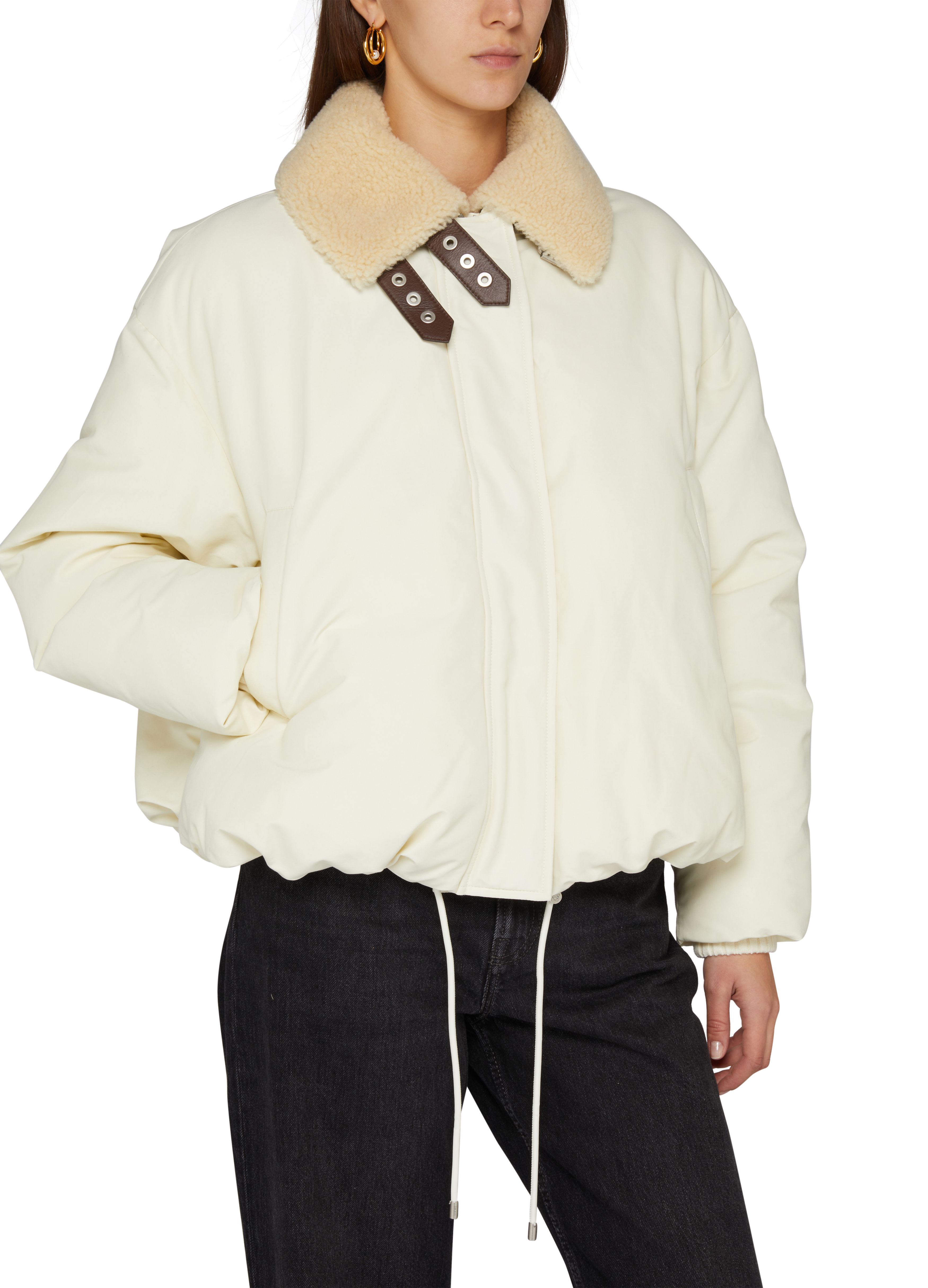 Technical cotton-blend down jacket thumbnail 4