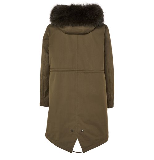 YVES SALOMON Cotton parka with a hood