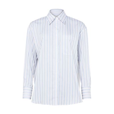 Twp Big Joe Striped Shirt In Blue