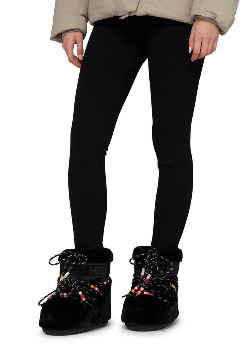 MOON BOOT Icon Low faux fur beads ankle boots