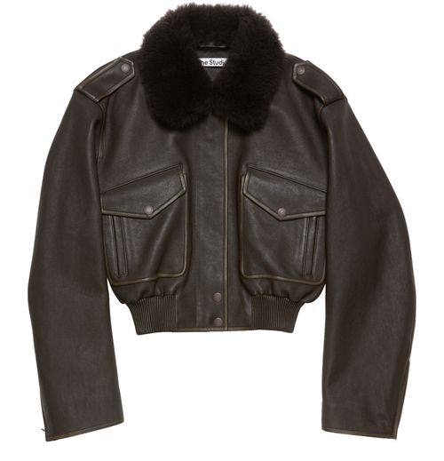 ACNE STUDIOS Blouson bomber en cuir