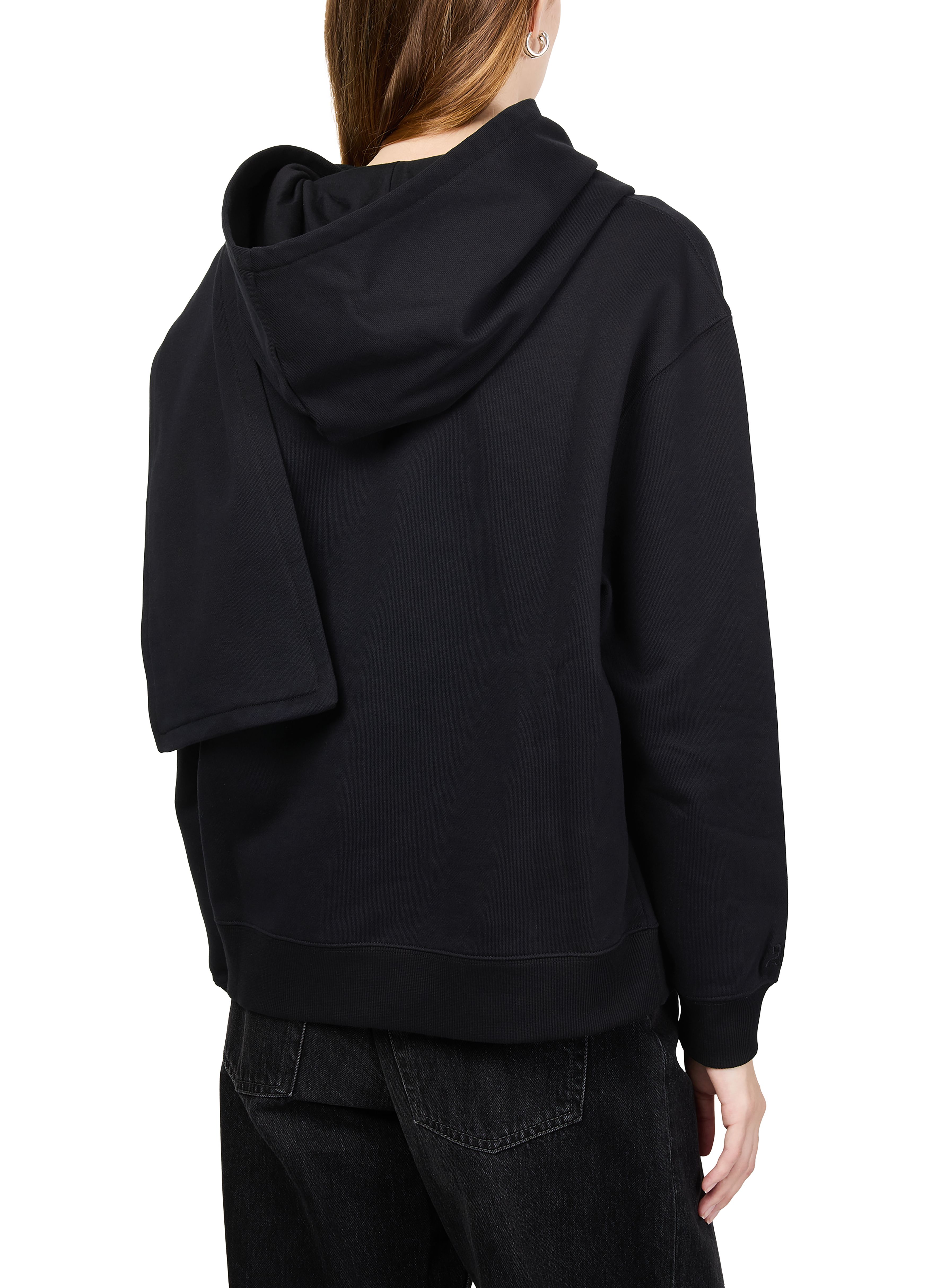 Scarf embroidered hoodie thumbnail 5