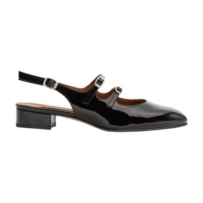 Carel Peche Slingback Ballet Flats In Black