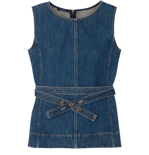 SOEUR Chance denim top