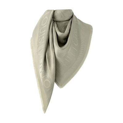 Louis Vuitton Lock And Go Shine Shawl In Grey
