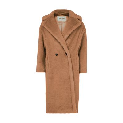 Women's Icon Teddy Bear camel wool coat | MAX MARA | 24S