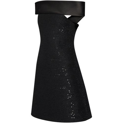 LOUIS VUITTON Dress W/ Square Flat Collar