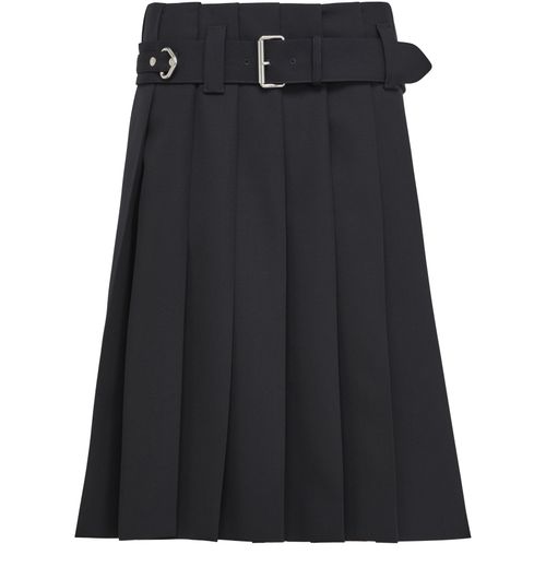 PRADA Jupe mi-longue en gabardine