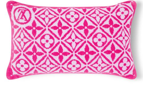 LOUIS VUITTON Monogram Flower Tile Small Beach Pillow