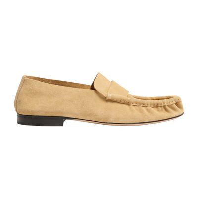 Soft loafers in leather