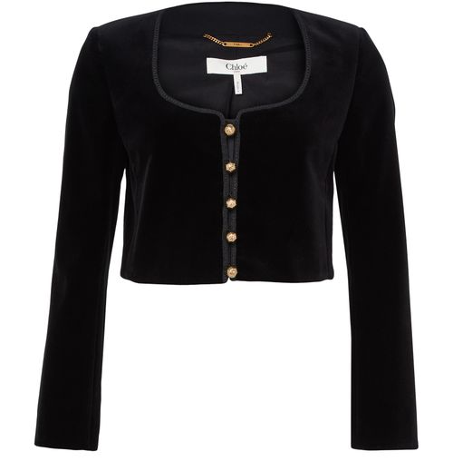 CHLOE Velvet cropped jacket