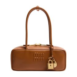 MIU MIU ダークブラウン パーティーバッグ