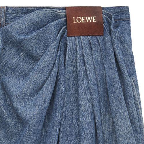 MONCLER Draped jeans in denim