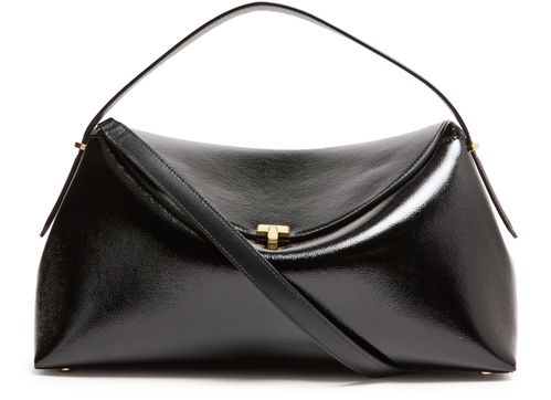 TOTEME T-Lock naplack leather handle bag