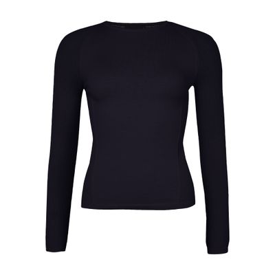 Max Mara Tartufo Long-sleeved Top In Blue