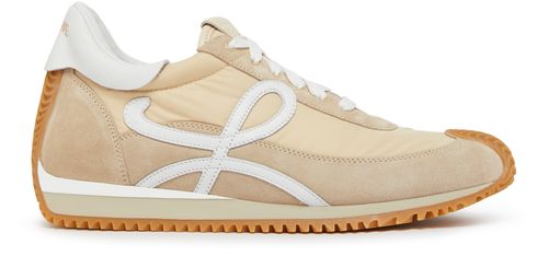 LOEWE Flow Runner in nylon and suede sneakers