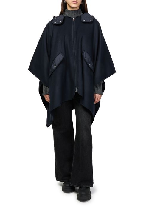 MONCLER Hooded cape