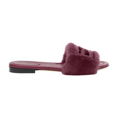 Fendi faux sales fur slides