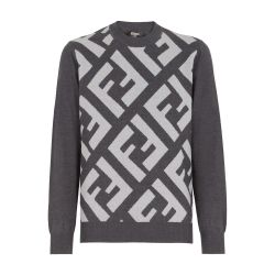 Fendi ff stripe knit jumper outlet