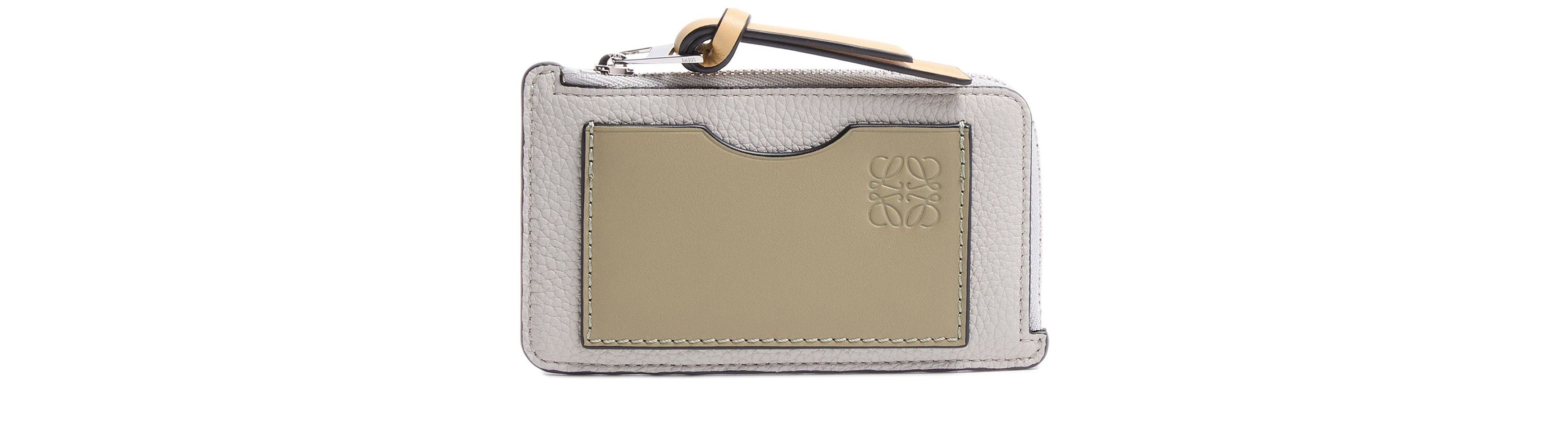 Coin cardholder in soft grained calfskin
