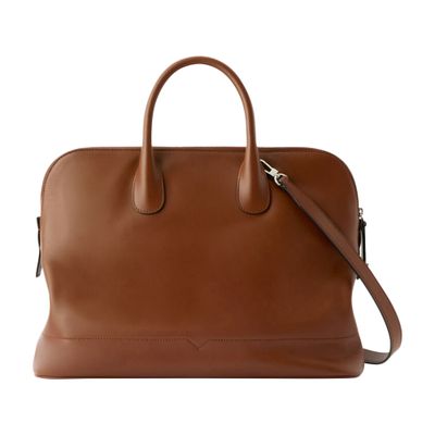 Valextra Large Mylogo Sublime Handbag In Brown