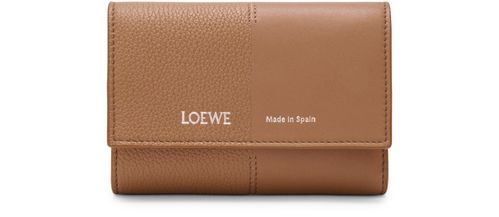 MONCLER Small vertical wallet in smooth and grained calfskin