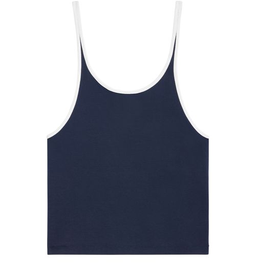 CELINE Celine Paris in cotton jersey tank top