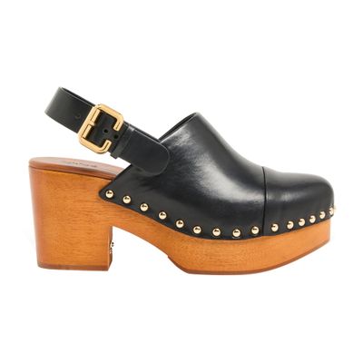 Shop Chloé Jeanette Clogs In Black