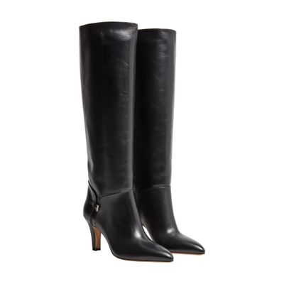 Paris Texas Elsa Mini Buckle Boots 75 In Black