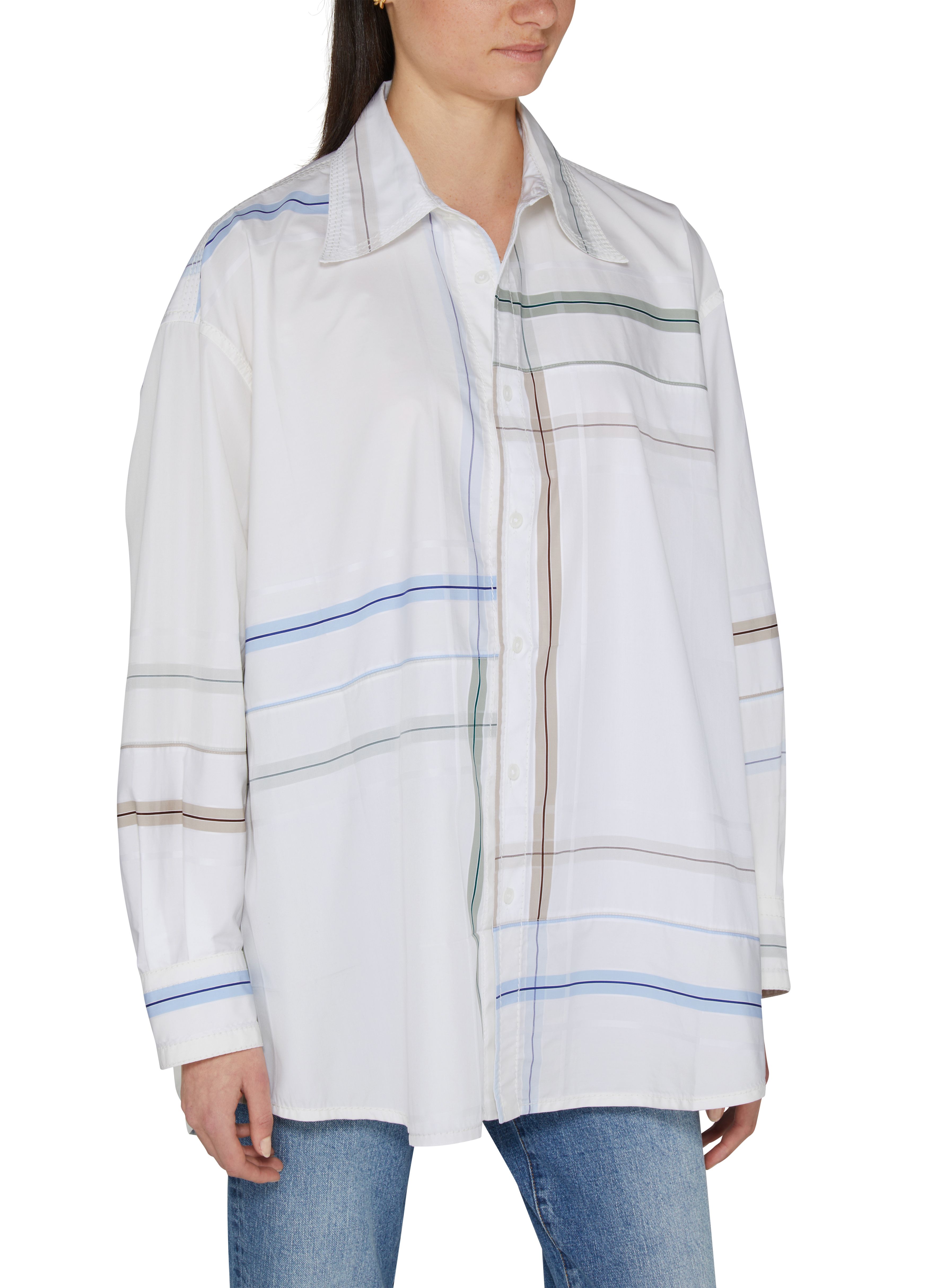 Asymmetric cotton shirt thumbnail 4