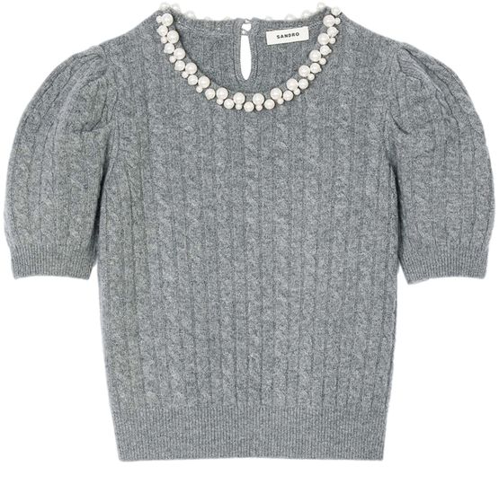 Sandro crossover sweater clearance