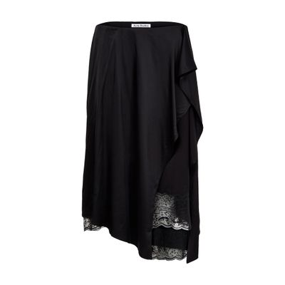 Acne Studios Midi Skirt In Black