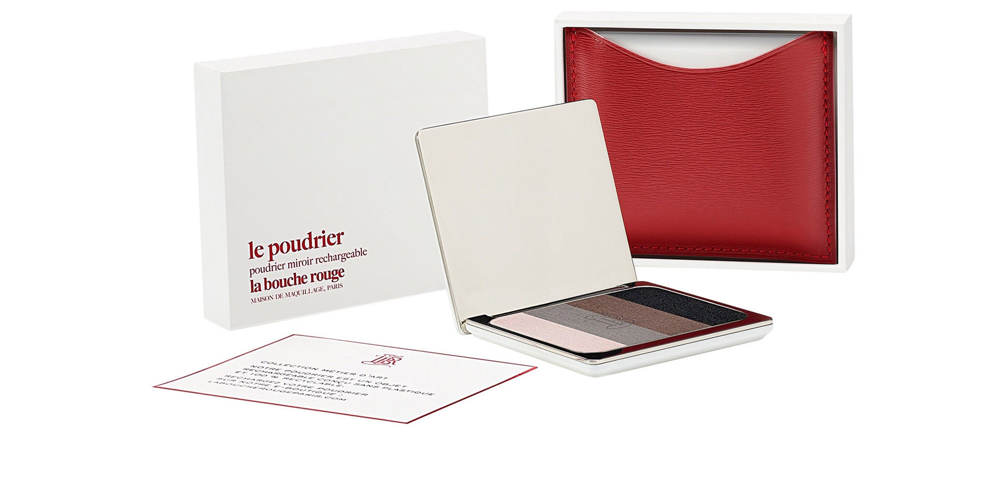 Red fine leather Mead eyeshadow set
