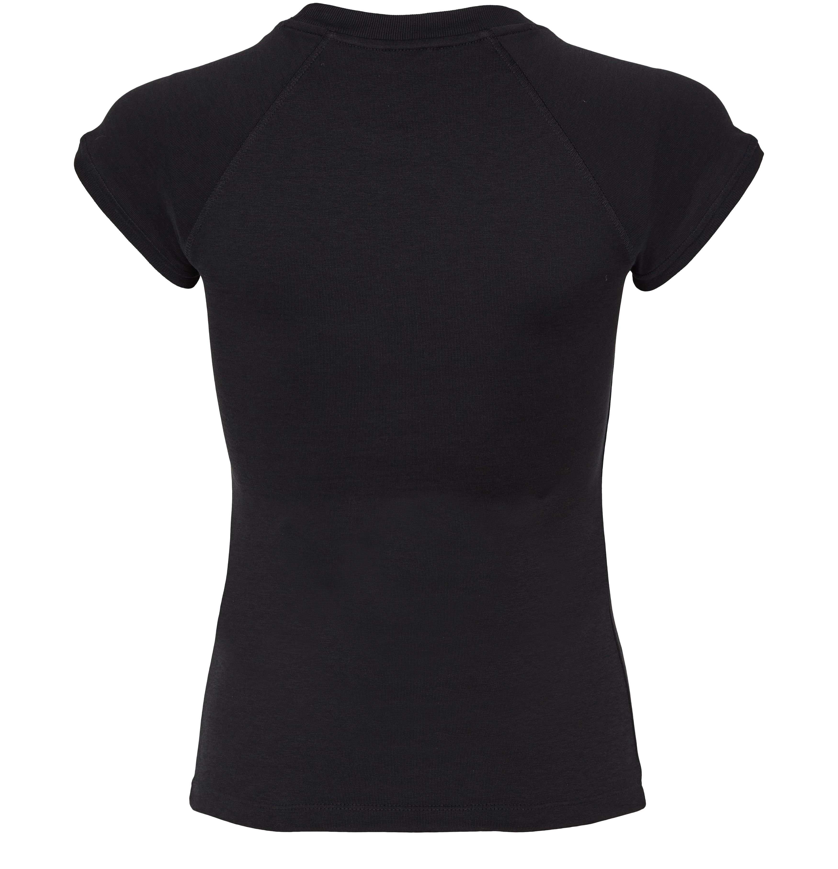 Small fit t-shirt in cotton and viscose thumbnail 3