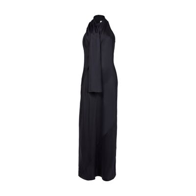 pearl halter neck dress Savanna Halter Open Back Maxi Dress | Pearl | Dresses main image 1