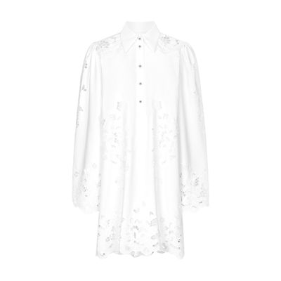 Dolce & Gabbana Shirt Dress With Cut-out Detailing In White