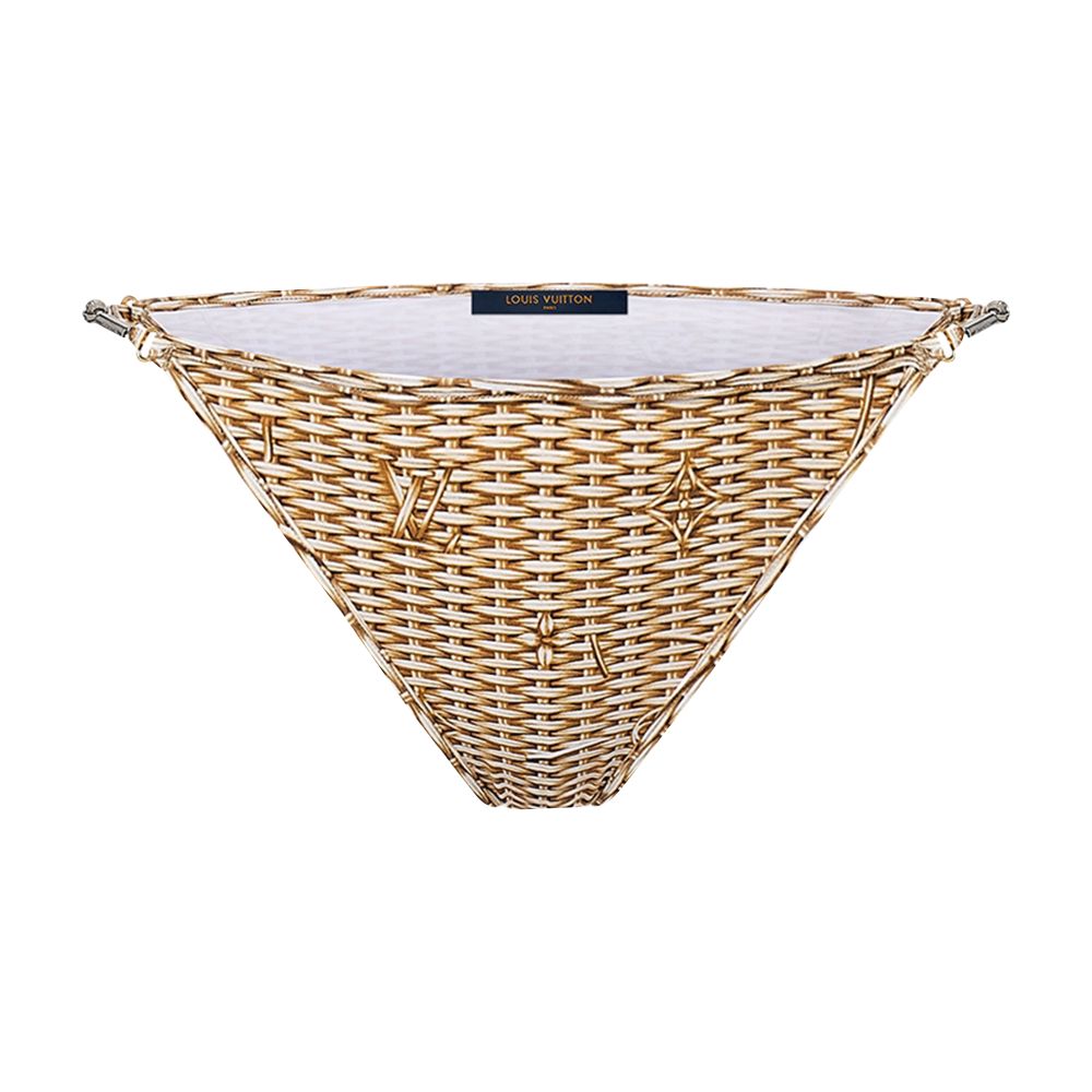 Monogram Raffia Bikini Bottoms thumbnail 5