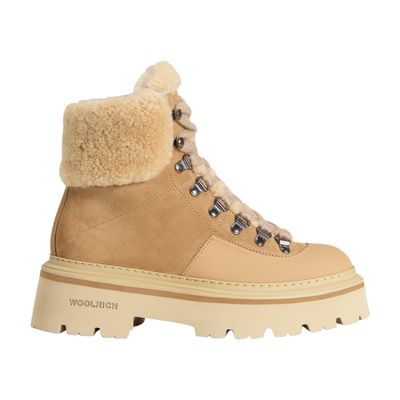 Women s Trekker leather ankle boots WOOLRICH 24S