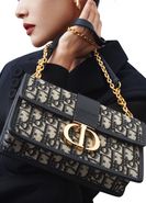【エレガント★】DIOR 30 Montaigne East-West Bag with Chain 30 Montaigne East-West Bag with Chain Black Calfskin | DIOR
