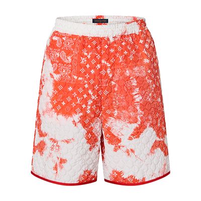 Louis Vuitton Nylon Tracksuit Shorts In Orange