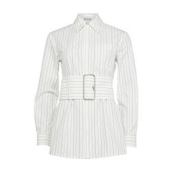Belted cotton shirt - BURBERRY
