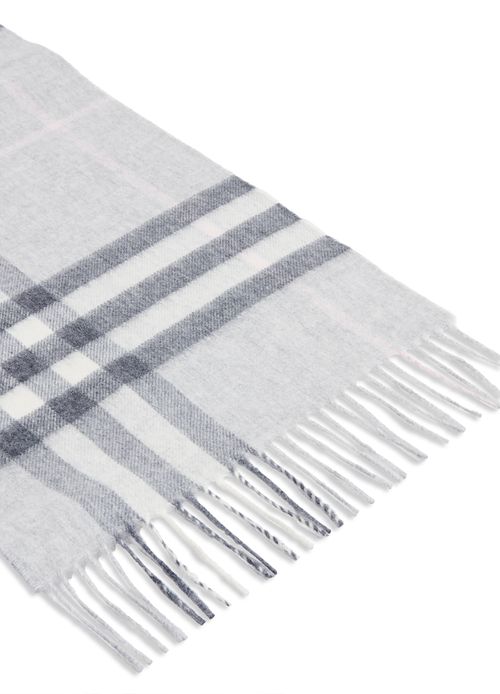 BURBERRY Checked cashmere scarf