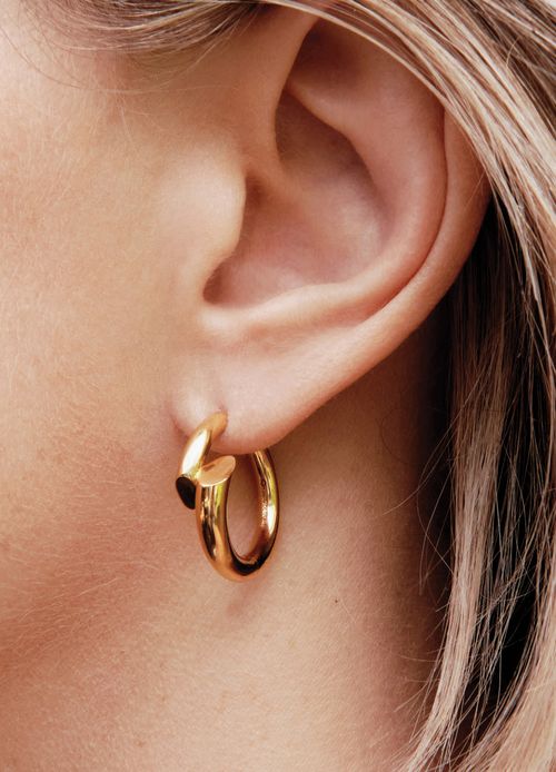 CHARLOTTE CHESNAIS Boucles d'oreilles créoles Biseau