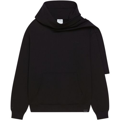 COURREGES Scarf embroidered hoodie