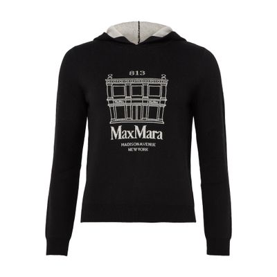 S Max Mara Hooded Sweatshirt In Black