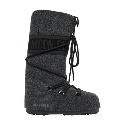 Moon Boot Icon Felt Snow Boots An In Black