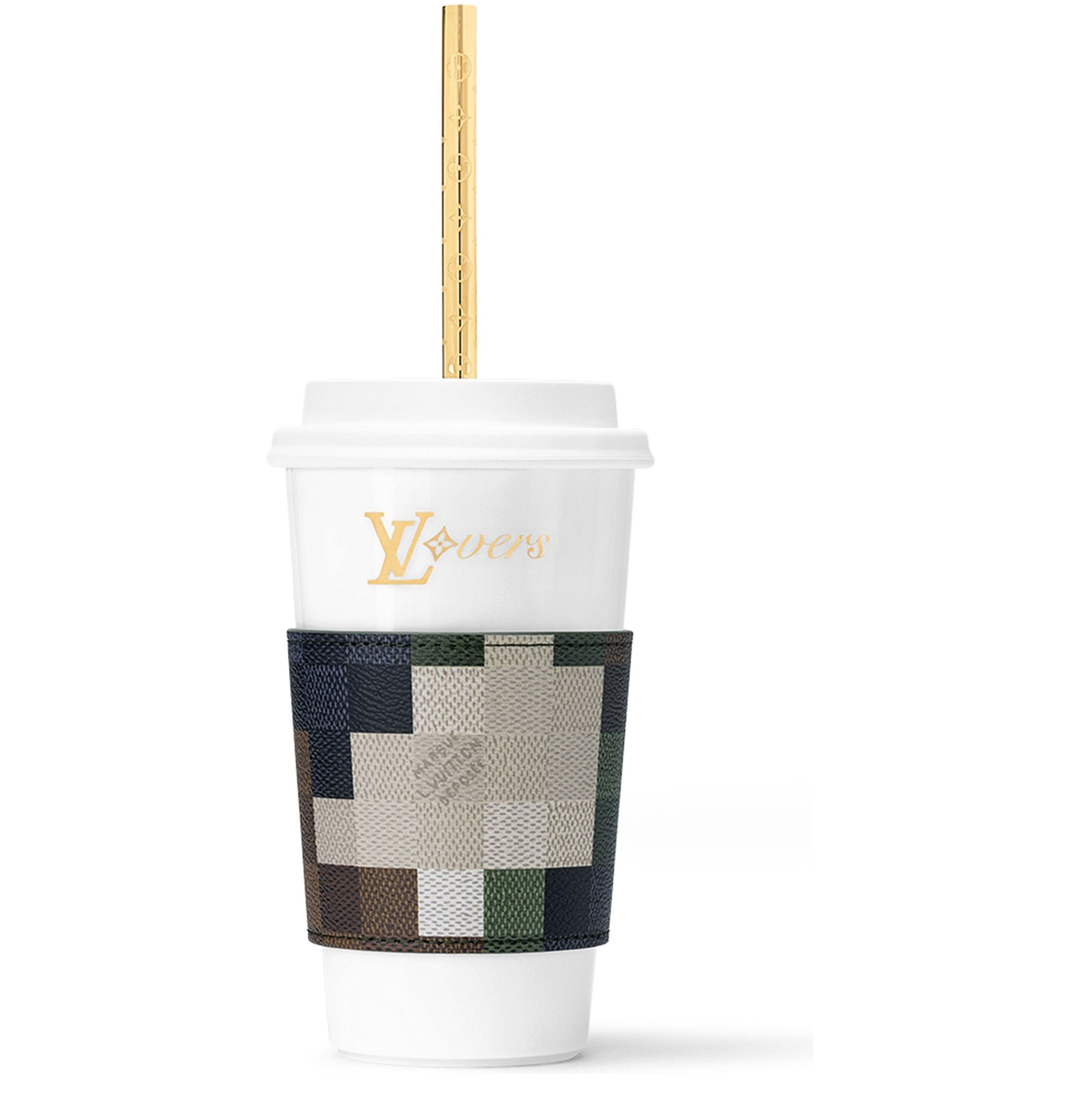 LV Cup & Straw Damoflage