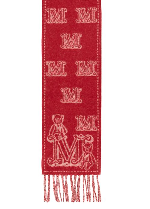 MAX MARA Wsanima logo scarf