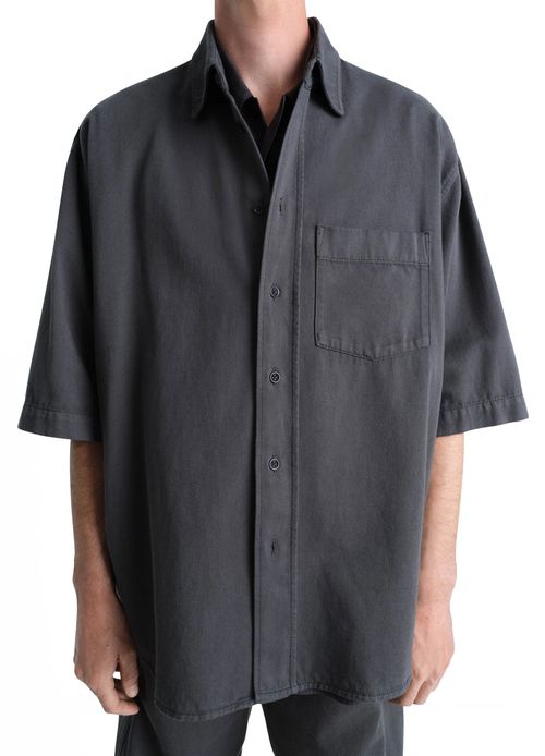 LEMAIRE Short sleeves denim shirt