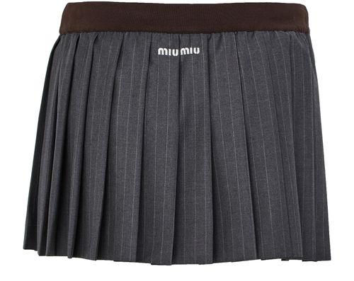 MIU MIU Pleated mini skirt